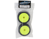 JConcepts Falcon Pre-Mounted 1/8th Buggy Tires (Yellow) (2) (Green)