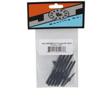 J&T Bearing Co. Tekno NB48/EB48 2.2 Titanium "Milled'' Turnbuckles (Black) (7) - JTB-JT12020