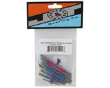 J&T Bearing Co. Tekno NB48/EB48 2.2 Titanium "Milled'' Turnbuckles (Oil Slick) (7) - JTB-JT12023