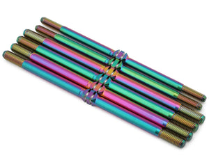 J&T Bearing Co. Tekno ET48 2.2 Titanium "Milled'' Turnbuckles (Oil Slick) - JTB-JT12163