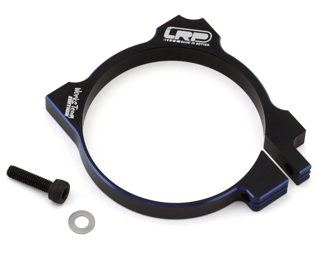 LRP WorksTeam Aluminum Fan Mount V2 (Black) (42mmØ Motor) (2x40mm Fans) - LRP501976