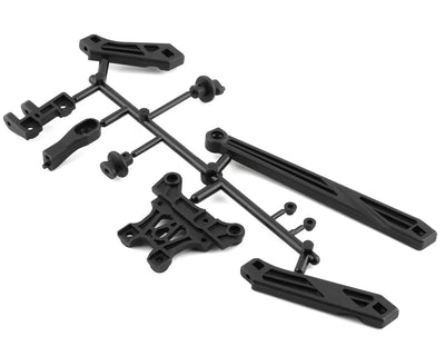 Mugen Seiki MBX8 Body Mounts, Chassis Brace & Upper Plate Set - E2148A