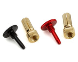 ProTek RC Twist Lock Adjustable Bullet Plug Grips w/5mm Bullets (Red/Black) - PTK-5079