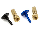 ProTek RC Twist Lock Adjustable Bullet Plug Grips w/5mm Bullets (Black/Blue) - PTK-5081