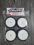 Sweep - R36 Asphalt TC tire 4pc set Pre-glued - Thick Soft Insert - Dish Wheels - #2636417P