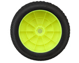 Raw Speed RC Villain 1/8 Truggy Pre-Mounted Tires (Yellow) (2) (Soft)