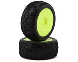 Raw Speed RC Villain 1/8 Truggy Pre-Mounted Tires (Yellow) (2) (Soft) - RWS180205SBY