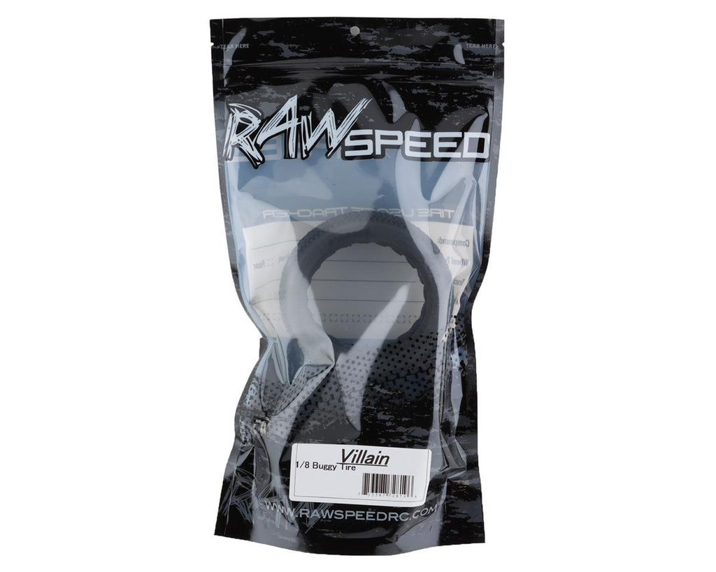 Raw Speed Rc Raw Speed RC Villain 1/8 Off-Road Truggy Tires (2) (Super Soft) - RWS1 ...