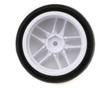 Sweep - R36 Asphalt TC tire 4pc set Pre-glued - Medium Insert - Work White Spoke Wheels - #2636417P - 2636421