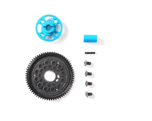 Tamiya TT-02 High Speed Spur Gear w/Aluminum Mount (68T) - TAM54500