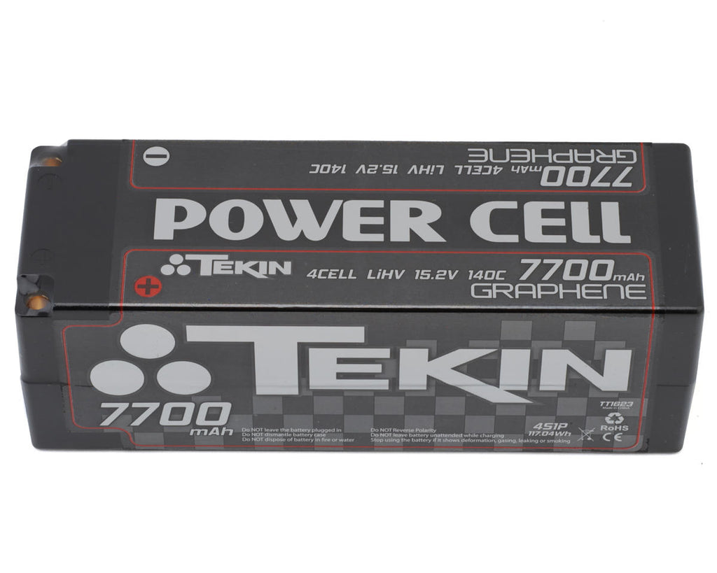 Tekin Power Cell 4S HV 140C LiPo Battery (15.2V/7700mAh) w/5mm Bullets - TEKTT1623