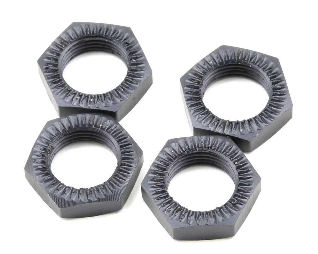 Tekno RC Serrated Wheel Nut Set (Gun Metal) (4) - TKR5116