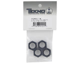 Tekno RC Serrated Wheel Nut Set (Gun Metal) (4) - TKR5116