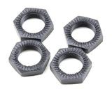 Tekno RC Serrated Wheel Nut Set (Gun Metal) (4) - TKR5116