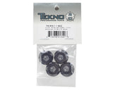 Tekno RC Aluminum 17mm Serrated Fine Thread Wheel Nut (Gun Metal) (4) - TKR5116C