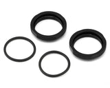Tekno RC Aluminum Shock Adjustment Nut Set (Black) (2) TKR6013BK