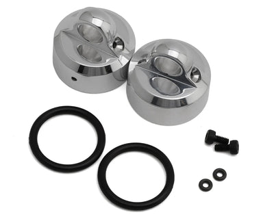 Tekno RC Polished Aluminum Shock Caps (2) (Emulsion/Vented/Non-Vented) - TKR8702X