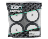 TZO Tires 402 1/8 Buggy Pre-Glued Tire Set (White) (4) (Soft)