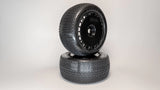 DIALED-RC V1T Super Soft 1/8 Truck/Truggy Tires With Inserts and Cobra Spoke Wheels (Black) (2)