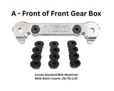 MOD Everlast Aluminum Adjustable Hinge Pin Block w/machined MOD Delrin Inserts Losi / TLR 3.0 / 2.0 / 1.0