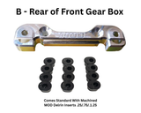 MOD Everlast Aluminum Adjustable Hinge Pin Block w/machined MOD Delrin Inserts Losi / TLR 3.0 / 2.0 / 1.0
