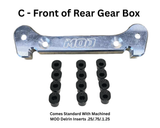 MOD Everlast Aluminum Adjustable Hinge Pin Block w/machined MOD Delrin Inserts Losi / TLR 3.0 / 2.0 / 1.0