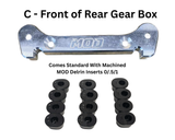 MOD Everlast Aluminum Adjustable Hinge Pin Block w/machined MOD Delrin Inserts Losi / TLR 3.0 / 2.0 / 1.0