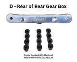 MOD Everlast Aluminum Adjustable Hinge Pin Block w/machined MOD Delrin Inserts Losi / TLR 3.0 / 2.0 / 1.0