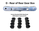 MOD Everlast Aluminum Adjustable Hinge Pin Block w/machined MOD Delrin Inserts Losi / TLR 3.0 / 2.0 / 1.0