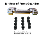 MOD Everlast Aluminum Adjustable Hinge Pin Block w/machined MOD Delrin Inserts Losi / TLR 3.0 / 2.0 / 1.0
