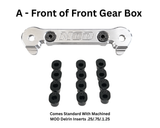MOD Everlast Aluminum Adjustable Hinge Pin Block w/machined MOD Delrin Inserts Losi / TLR 3.0 / 2.0 / 1.0