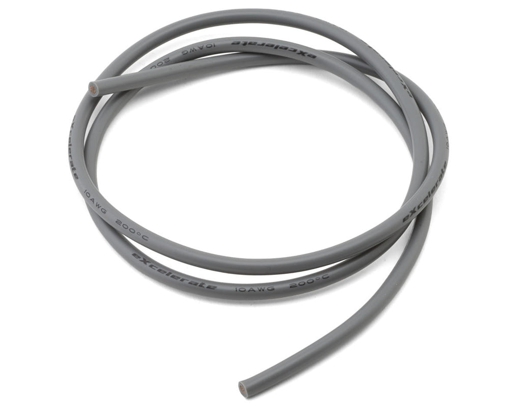 eXcelerate Silicone Wire (Grey) (1 Meter) (10AWG)