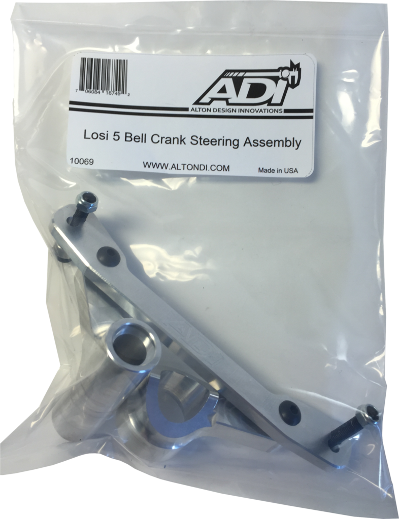Precision Aluminum Bell Crank Steering Assembly for Losi 5T 1.0 / 5B ADI (10069)