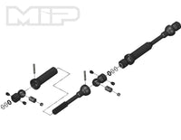 #18120 - MIP X-Duty™, Center Drive Kit, 110mm x 135mm w/ 5mm Hubs, Axial SCX10 Deadbolt