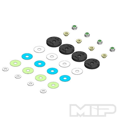#19040 - MIP Bypass1™ Pistons, 5-Hole Set, 16mm, Hot Bodies 1/8th