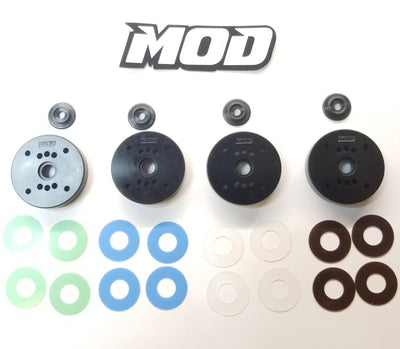 MOD V4.5 - V1 Compatible 32mm Drillable Big Bore Bypass1 Round Shock Pistons / Valves Package #19611