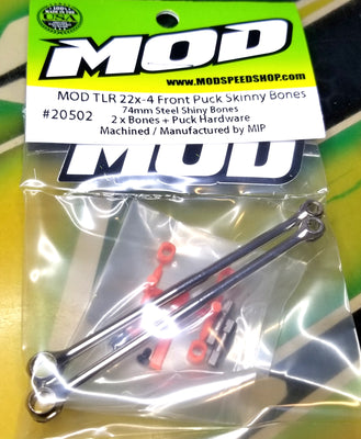 MOD TLR 22x-4 Front X74mm Skinny Puck Bones / Hardware (2)  #20502