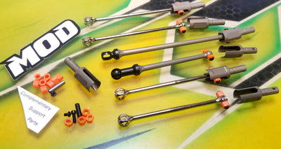 MOD TLR 22x-4 Elite - Full Kit F/C/R - Bi-Metal Aluminum Skinny Bone Puck Kit F/R Motor Compatible #20500