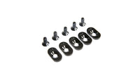 Engine Mount Insert and Screws 18.5T, Black (5): 5ive-T 2.0 (fits 62T spur)