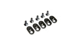 Engine Mount Insert and Screws 22T, Black (5): 5ive-T 2.0 (fits 62T spur)