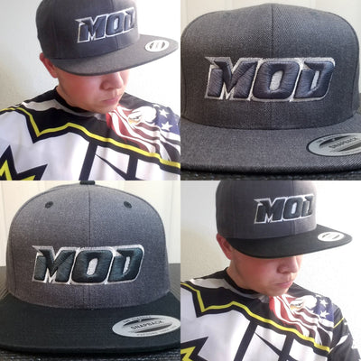 Snap Back Hat - Flat Bill - MOD - Choose Color