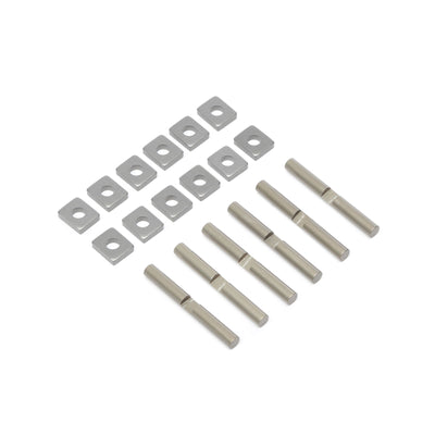 Cross Pins & Support Blocks, Aluminum: 5T, MINI WRC - TLR352001
