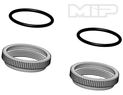 V2/V1 Spring Adjustment Nut (2), 32mm Big Bore, Losi 5ive-T / B - #14374