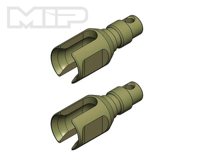 Aluminum Diff Outdrives, F/C/R, Tekno EB410.1/.2, MIP Pucks (2) #17154