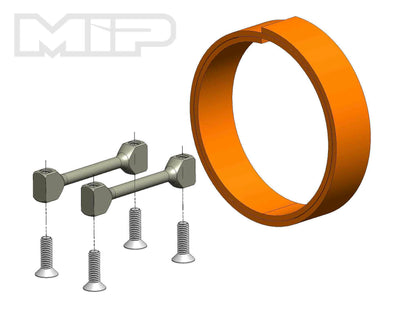 Battery Mounts, MIP 13.5 Pro4mance Chassis, Tekno EB410.1/.2 (2) #18013