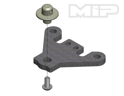#18014 - Steering Brace/ Body Mount, MIP 13.5 Pro4mance Chassis, Tekno EB410.1/.2