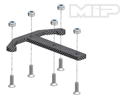 Front Spine Brace, MIP 13.5 Pro4mance Chassis, Tekno EB410.1/.2 #18016
