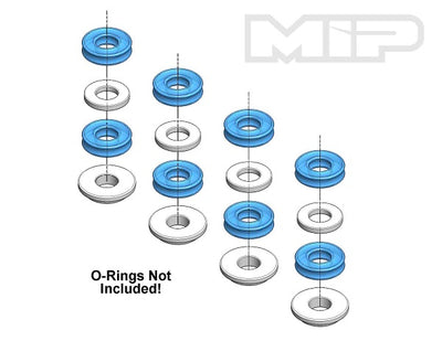 MIP Shock Cartridge Spacer Kit, Tekno ET/EB410.1/.2 #18020